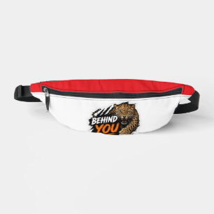 Hinter dir Leopard Bauchtasche