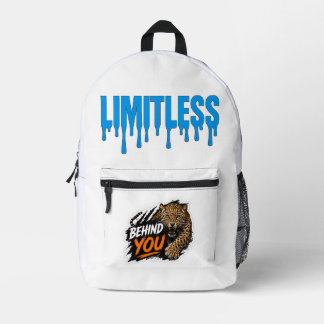 Hinter dir Leopard Bedruckter Rucksack