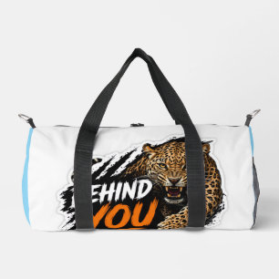 Hinter dir Leopard Duffle Bag