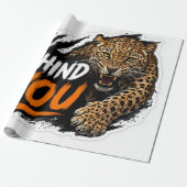 Hinter dir Leopard Geschenkpapier (Ungerollt)