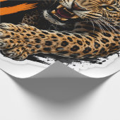Hinter dir Leopard Geschenkpapier (Ecke)