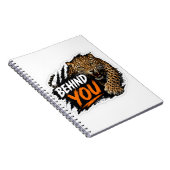 Hinter dir Leopard Notizblock (Rechte Seite)