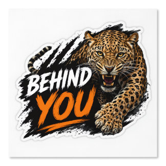 Hinter dir Leopard Tapete
