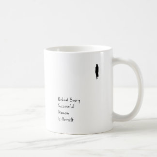 Hinter Frau selbst ist Inspirational Zitat-Tasse Kaffeetasse
