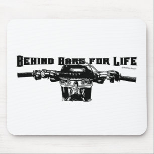 Hinter Gittern für das Leben - Motocross Mousepad