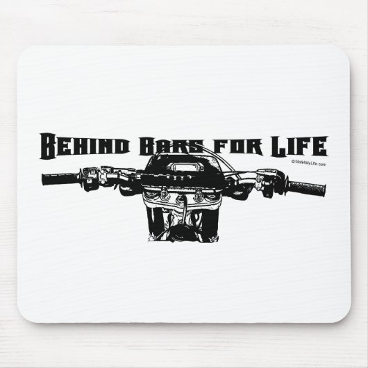 Hinter Gittern für das Leben - Motocross Mousepad (Vorne)