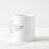Hinter großartigem Chef großartiges Team-Mitarbeit Kaffeetasse (Vorderseite Links)