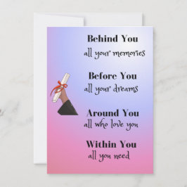 Hinter Ihnen all Ihren Erinnerungen Feiertagskarte