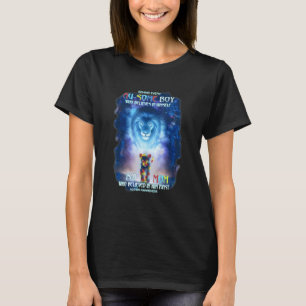 Hinter jedem Autismus steht Mama, die an ihn glaub T-Shirt