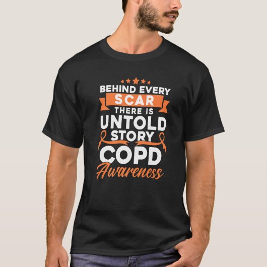 Hinter jedem Auto-COPD-Bewusstsein 1 T-Shirt (Vorderseite)