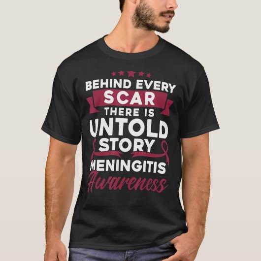 Hinter jedem Auto-Meningitis-Bewusstsein T-Shirt (Vorderseite)