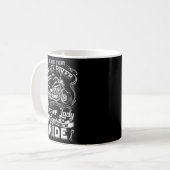 Hinter jedem Crazy Biker Craizer Lady Motorrad W Kaffeetasse (Vorderseite Links)