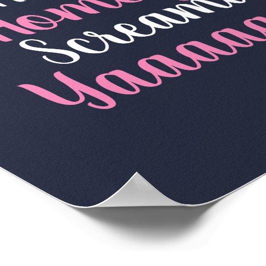 Hinter jedem Dope Women Zitat Poster (Ecke)