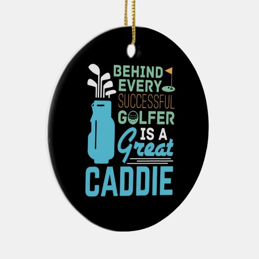 Hinter jedem erfolgreichen Golfer steckt eine groß Keramik Ornament (Rechts)