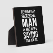 Hinter jedem erfolgreichen Mann steht die Ehefrau, Fotoplatte (Vorderseite)
