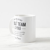 Hinter jedem großartigen Team steht dein benutzerd Kaffeetasse (Vorderseite Links)