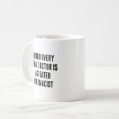 Hinter jedem großen Arzt steht ein größerer Apothe Kaffeetasse (Vorderseite Links)