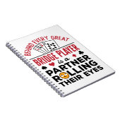 Hinter jedem großen Bridge-Player Funny-Sprichwort Notizblock (Rechte Seite)