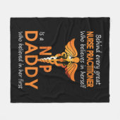 Hinter jedem großen NURSE PRAKTITIONER, der glaubt Fleecedecke (Vorderseite (Horizontal))