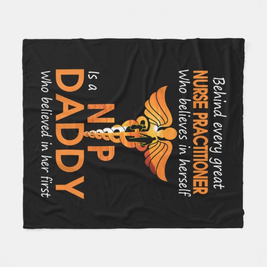 Hinter jedem großen NURSE PRAKTITIONER, der glaubt Fleecedecke (Vorderseite (Horizontal))