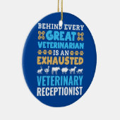 Hinter jedem großen Tierarzttier Keramik Ornament (Rechts)