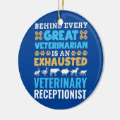 Hinter jedem großen Tierarzttier Keramik Ornament (Links)