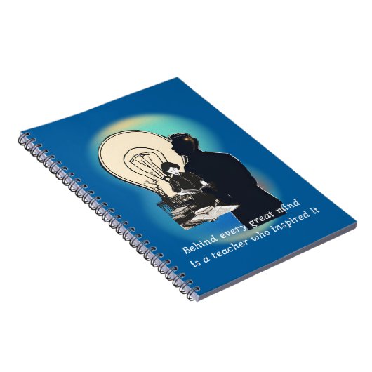 Hinter jedem großen Verstand steht ein Lehrer, der Notizblock (Rechte Seite)