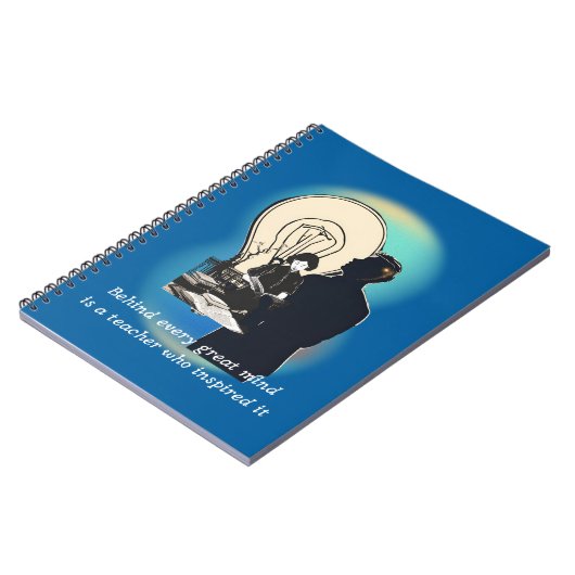 Hinter jedem großen Verstand steht ein Lehrer, der Notizblock (Linke Seite)