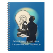 Hinter jedem großen Verstand steht ein Lehrer, der Notizblock (Vorderseite)