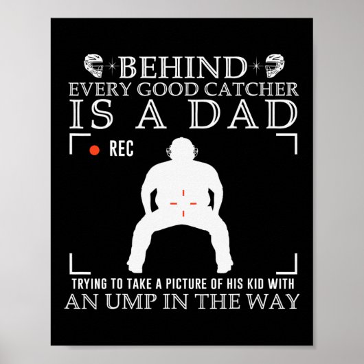 Hinter jedem guten Fänger steht ein Vater, der ver Poster (Vorne)