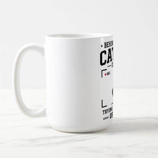 Hinter jedem guten Fänger steht eine Mutter, die v Kaffeetasse (Links)