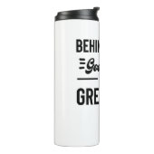 Hinter jedem guten Kind steht ein großer Vater-Vat Thermosbecher (Nach links gedreht)