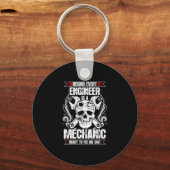 Hinter jedem Ingenieur - Mechanik Schlüsselanhänger (Vorderseite)