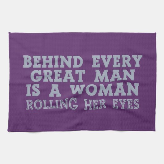 Hinter jedem Mann ein individuelles Küchentuch (Horizontal)