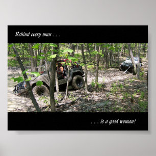 Hinter jedem Mann steht eine gute Frau Poster