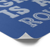 Hinter jedem Menschen ein individuelles Farbposter Poster (Ecke)