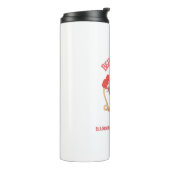 Hinter jedem Pferd, das an sich selbst glaubt Thermosbecher (Nach links gedreht)