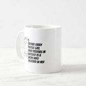 Hinter jedem Pferd Mädchen, das an sich selbst gla Kaffeetasse (Vorderseite Links)