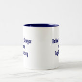 Hinter jedem Rechtsanwalt - Rechtsassistent-Tasse Zweifarbige Tasse (Mittel)