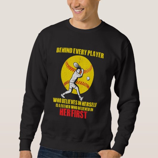 Hinter jedem Spieler steht ein Vater-Software-Vate Sweatshirt (Vorderseite)