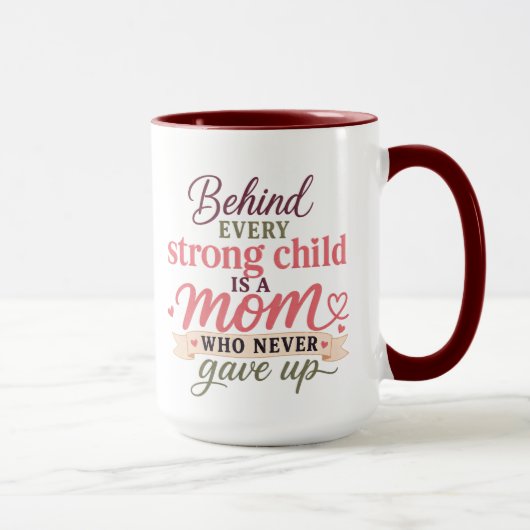 Hinter jedem starken Kind Tasse (Rechts)