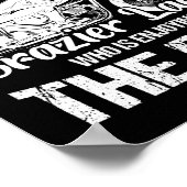 Hinter jedem verrückten Biker steht ein Sogar Poster (Ecke)