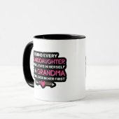 Hinter jeder Enkelin steht eine Oma Tasse (Vorderseite Links)