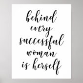 Hinter jeder erfolgreichen Frau steht ihr Plakat (Vorne)