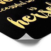 HINTER JEDER ERFOLGREICHEN FRAU STEHT SELBST DER K POSTER (Ecke)