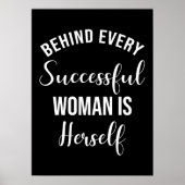 Hinter jeder erfolgreichen Frau steht sich selbst Poster (Vorne)