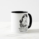 Hinter jeder erfolgreichen Frau… Tasse (VorderseiteRechts)