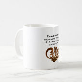 Hinter jeder erfolgreichen Person Kaffeetasse (Vorderseite Links)