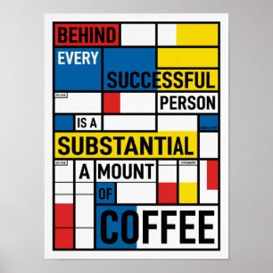 hinter jeder erfolgreichen Person Poster