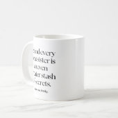 Hinter jeder großen, lustigen Schwester in der Tas Kaffeetasse (Vorderseite Links)